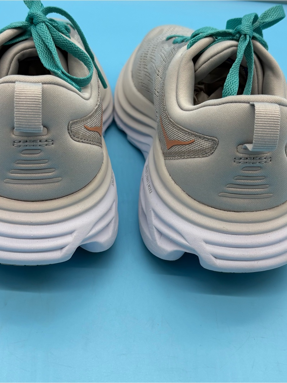 HOKA Women's Bondi 8 Running Shoe Grey Blue Size 10D - Picture 6 of 11